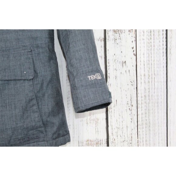 LL Bean Baxter State Parka Down Waterproof Blue Size Large - Picture 5 of 13